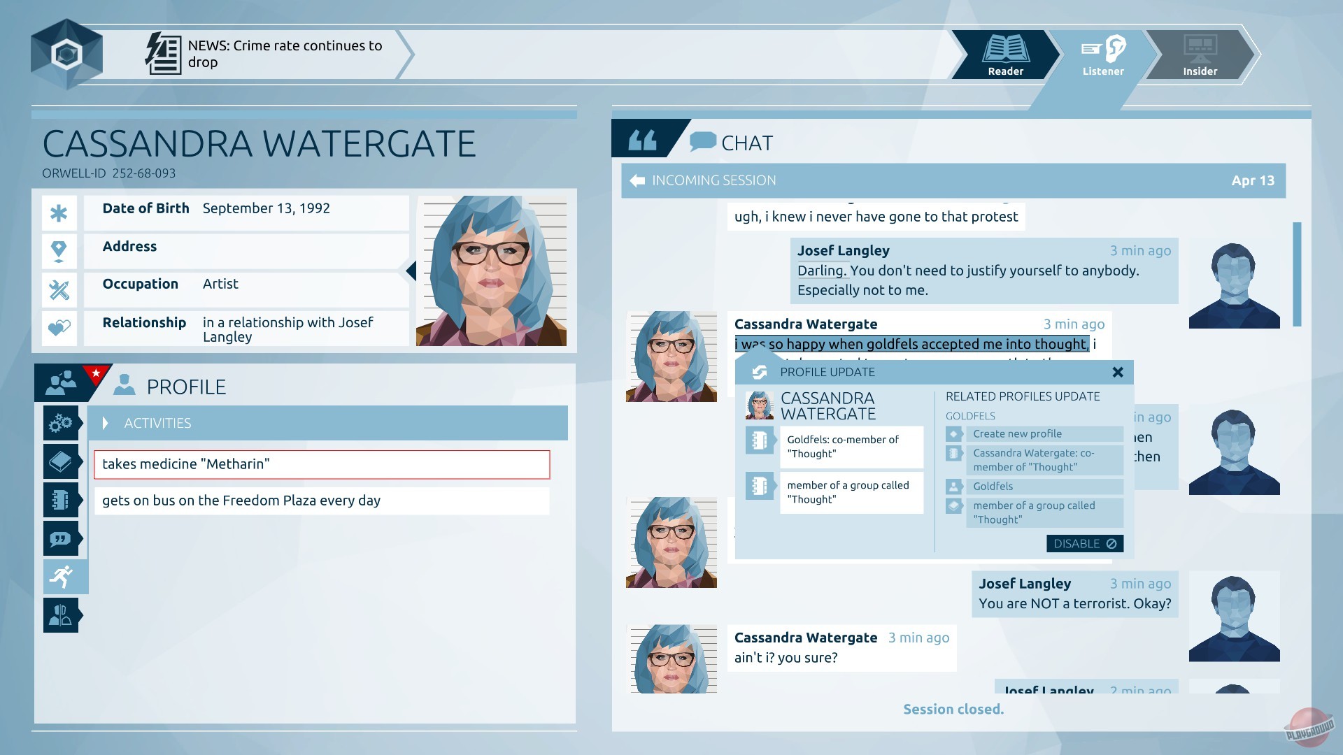 Скриншот из игры Orwell: Keeping an Eye On You - 33