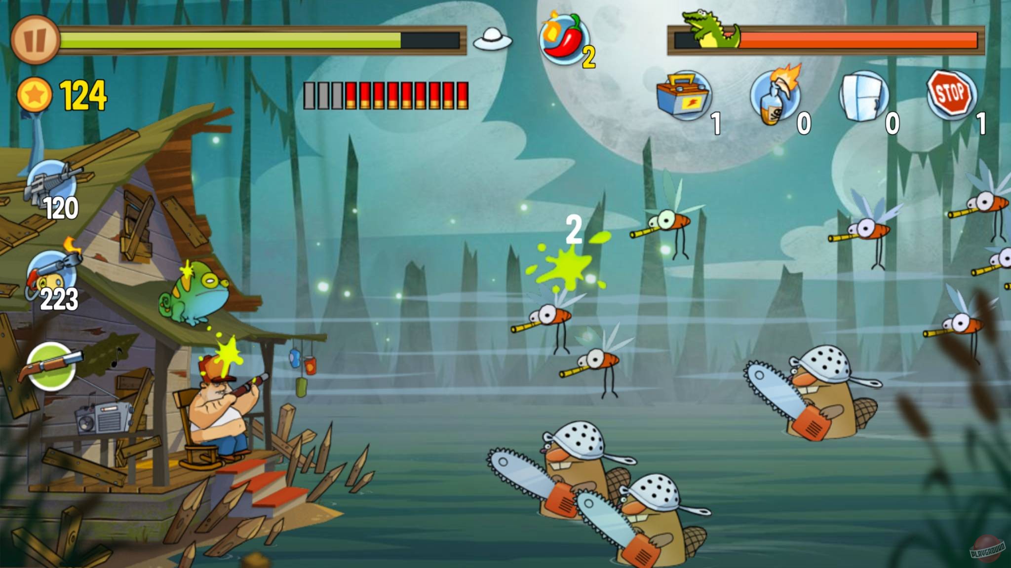 Скриншот из игры Swamp Attack - 12