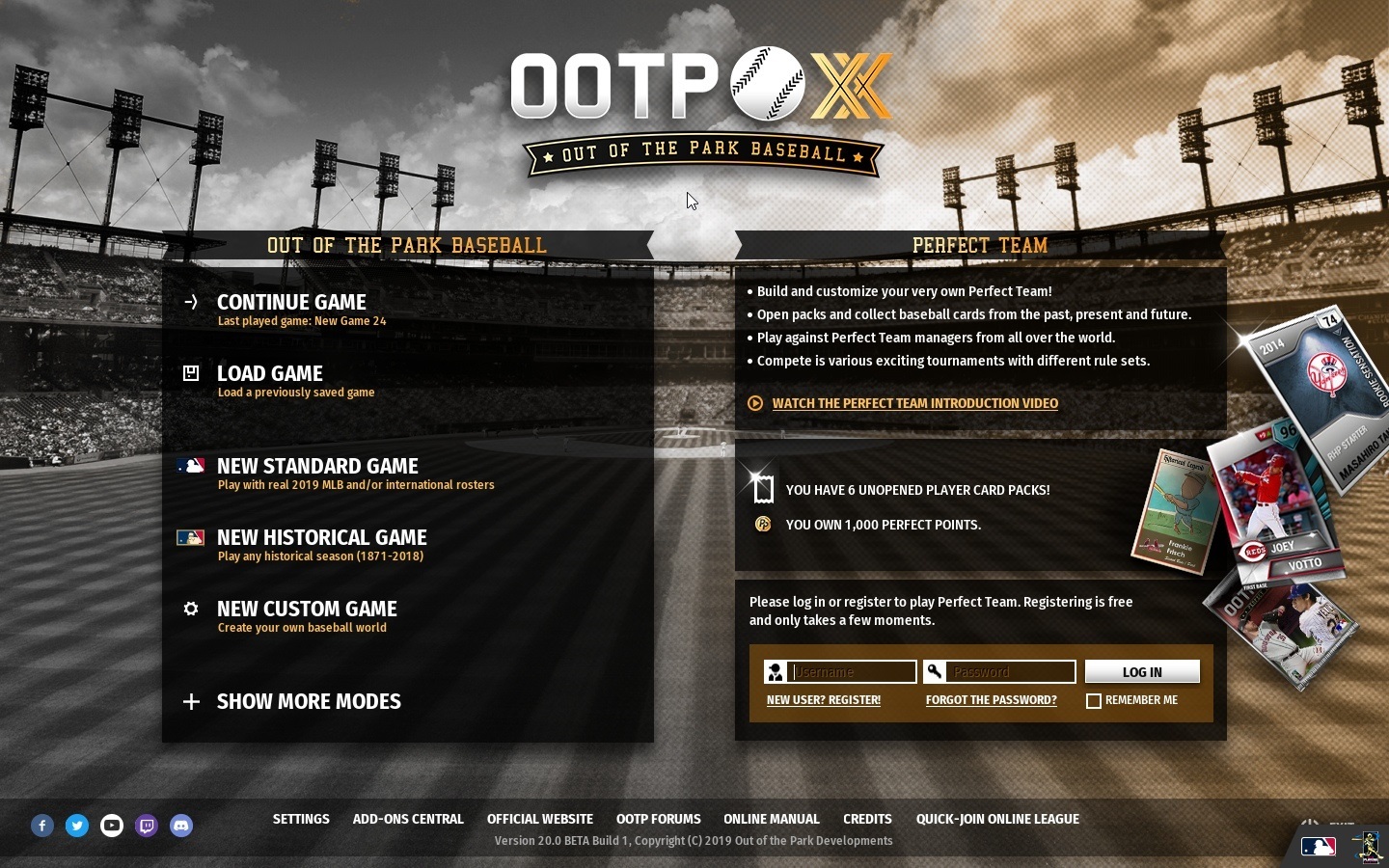 Скриншот из игры Out of the Park Baseball 20 - 26