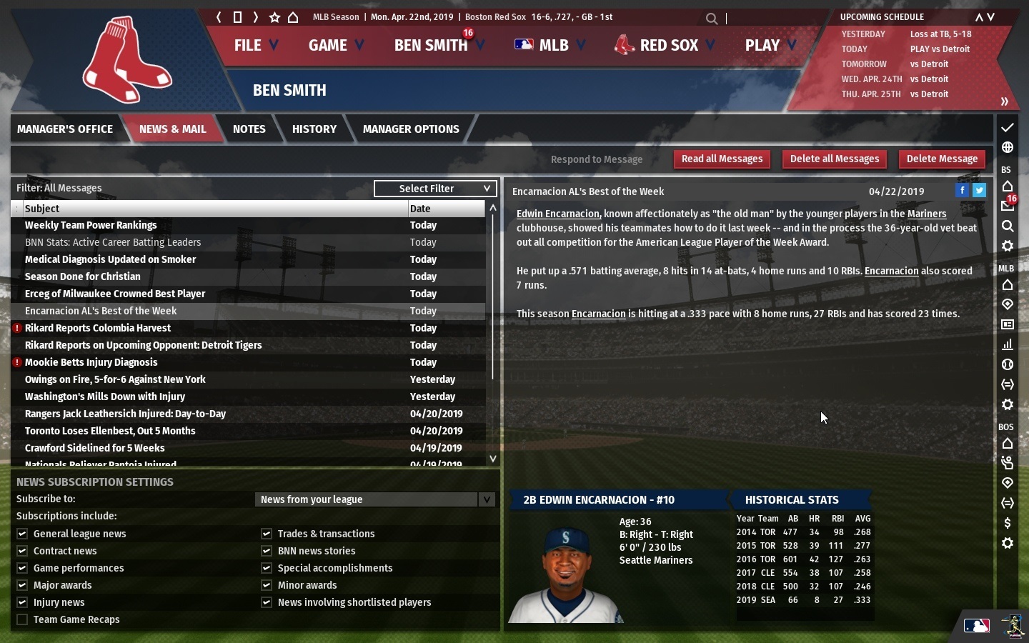 Скриншот из игры Out of the Park Baseball 20 - 33