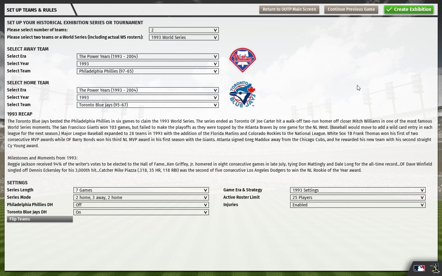 Скриншот из игры Out of the Park Baseball 20 - 5
