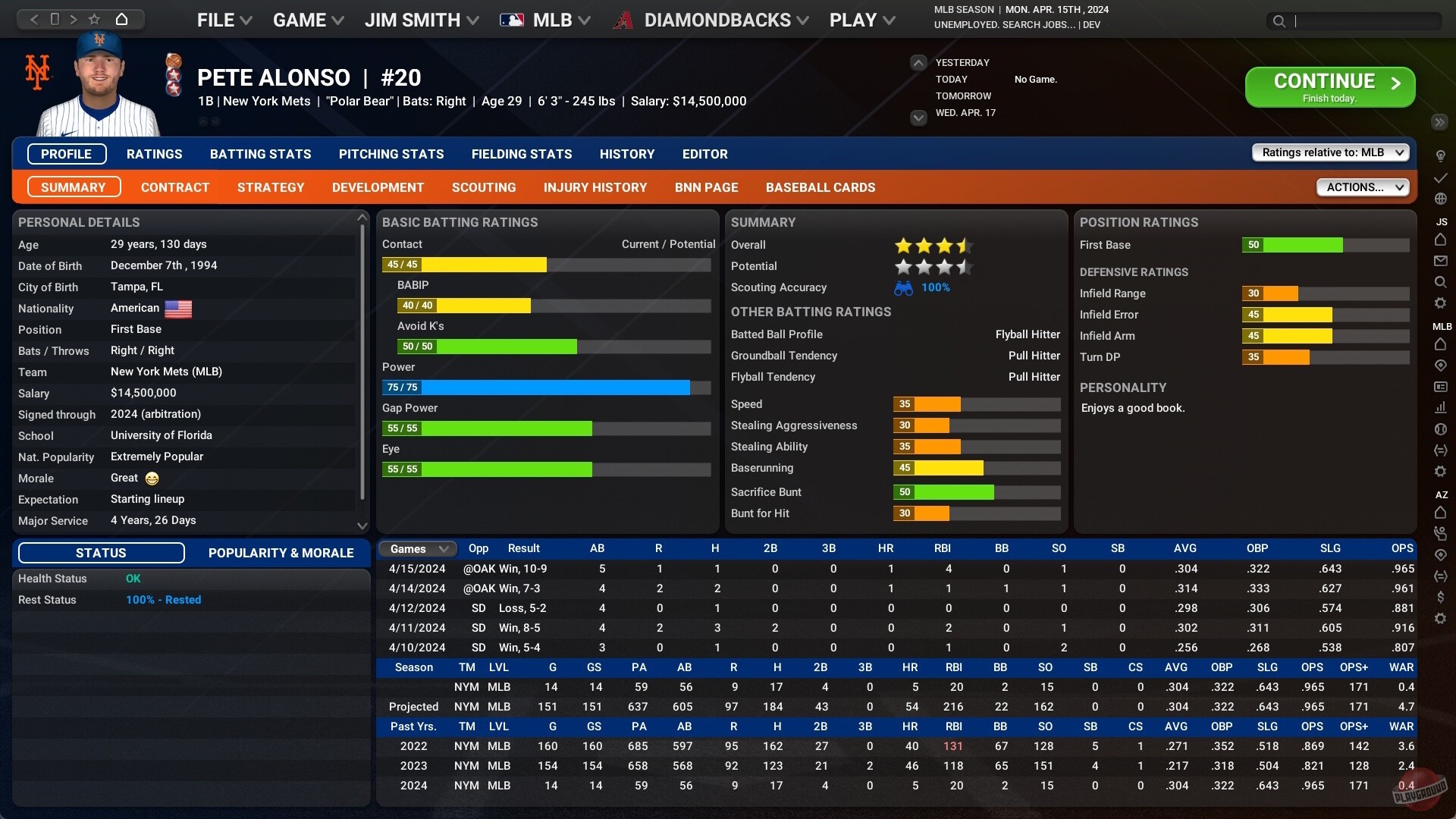 Скриншот из игры Out of the Park Baseball 25 - 4