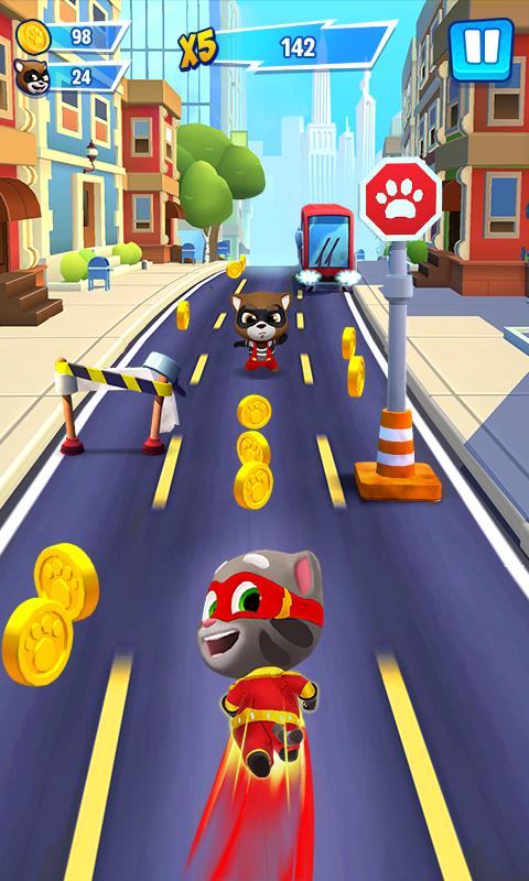Скриншот из игры Talking Tom: Hero Dash - 1