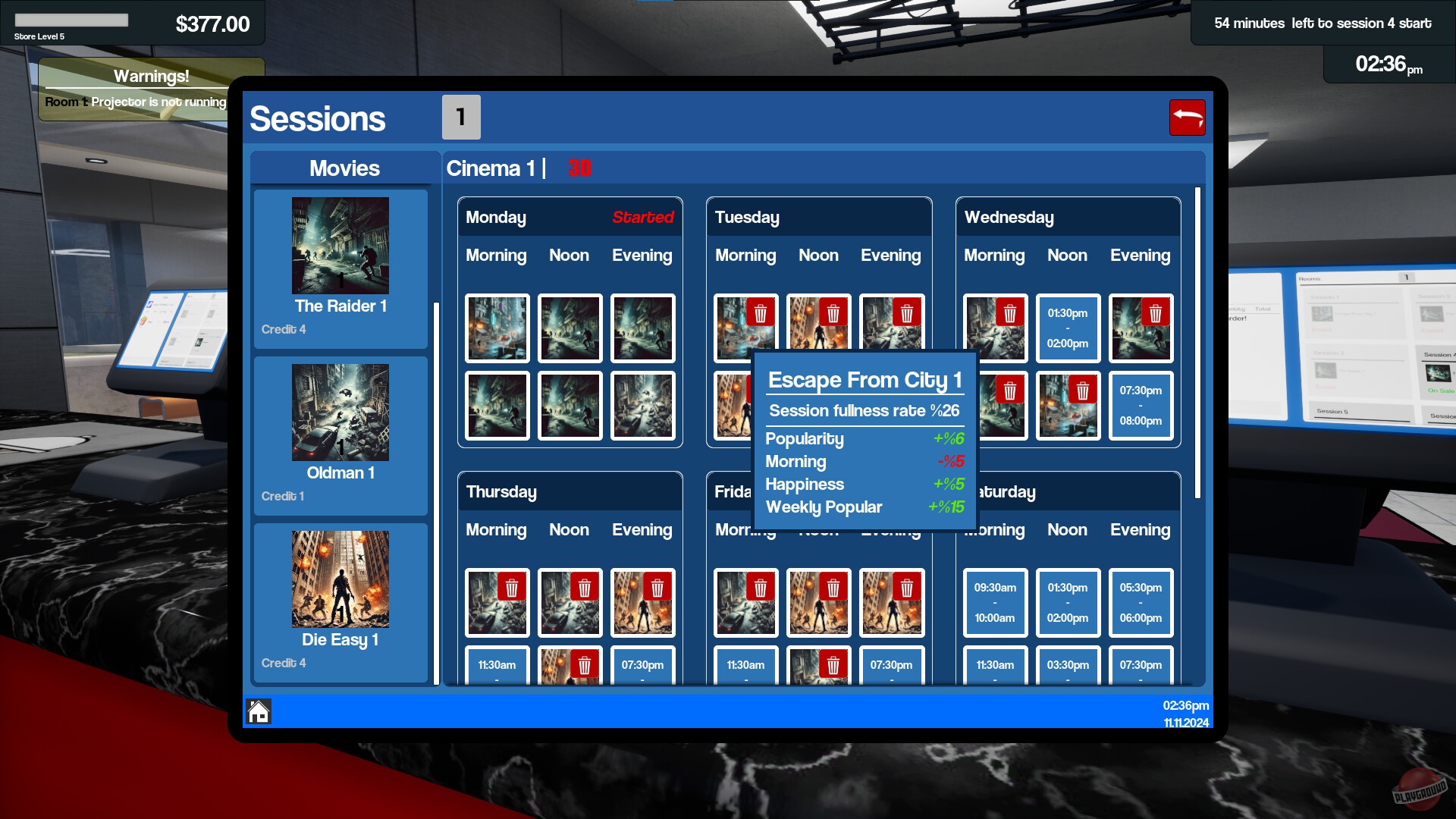 Скриншот из игры Cinemaster Cinema Simulator - 2