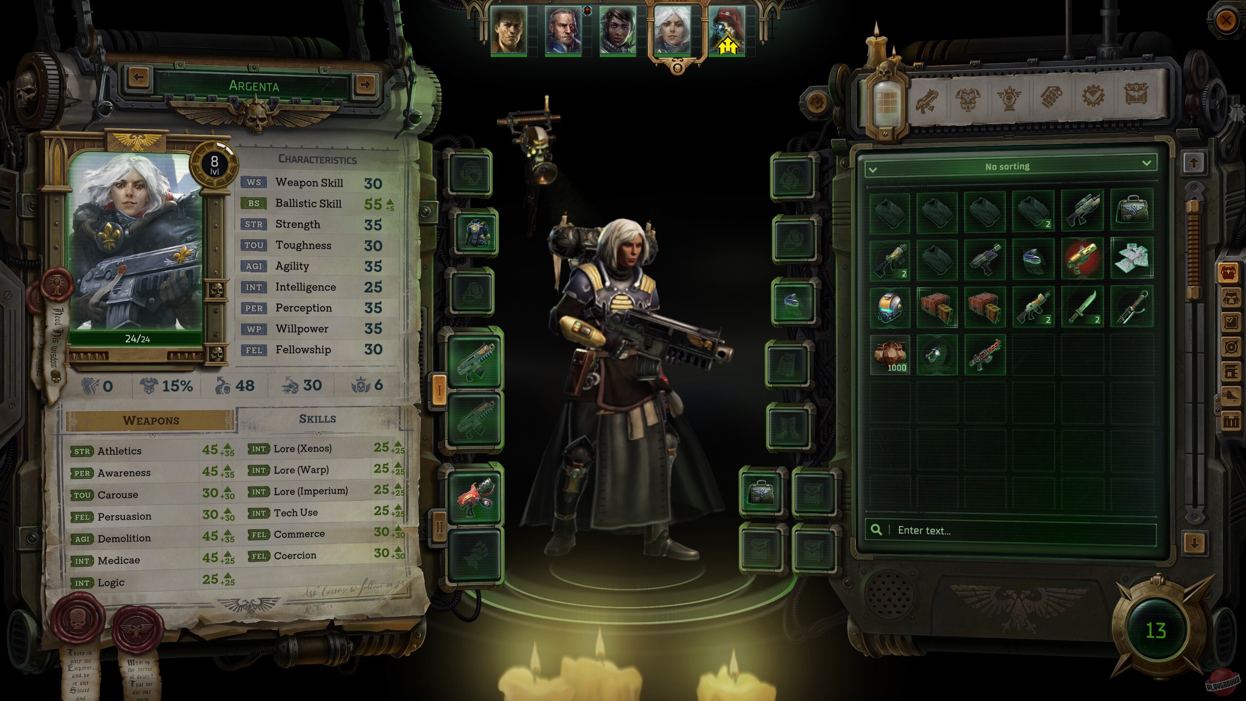 Скриншот из игры Warhammer 40000: Rogue Trader - 36