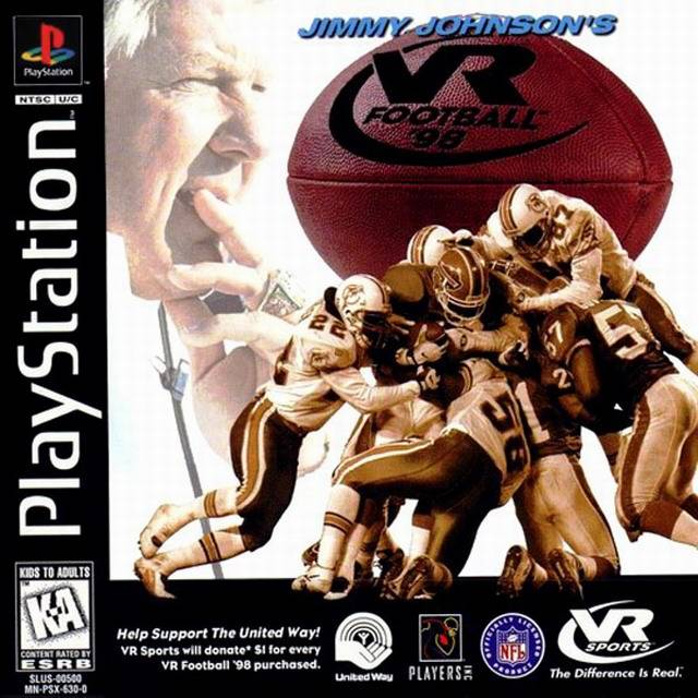 Обложка игры Jimmy Johnson's VR Football '98