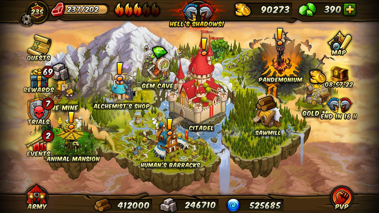 Скриншот из игры Forge of Gods (RPG) - 13