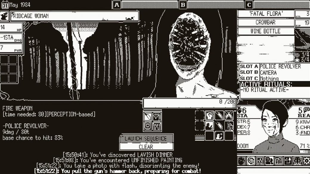 Скриншот из игры WORLD OF HORROR - 6