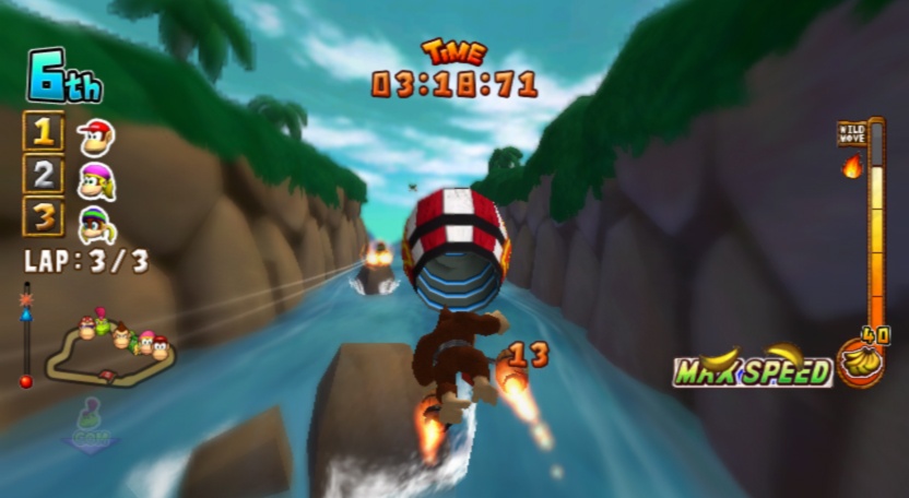 Скриншот из игры Donkey Kong: Barrel Blast - 7