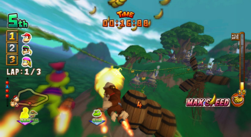 Скриншот из игры Donkey Kong: Barrel Blast - 5