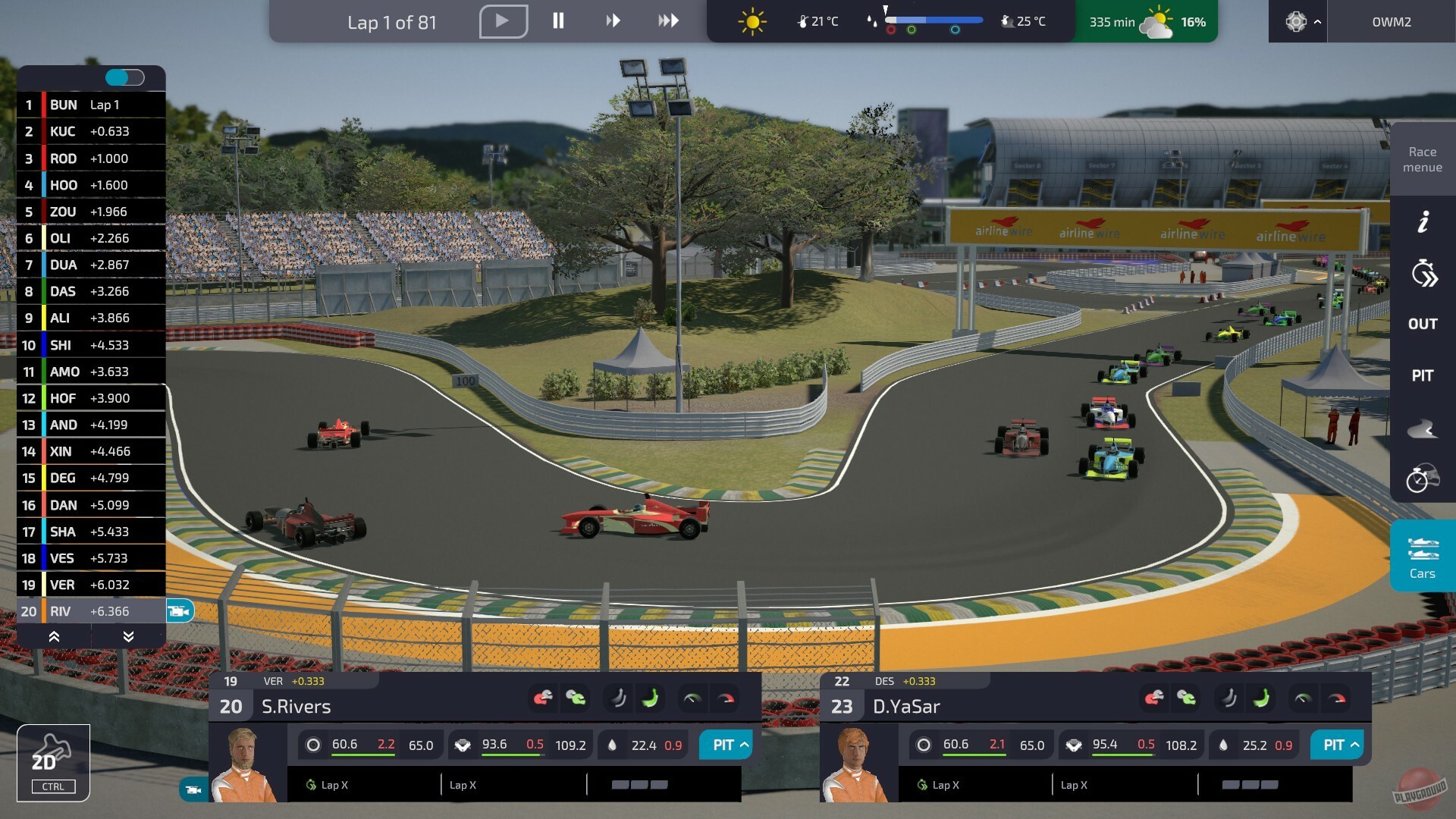 Скриншот из игры Open Wheel Manager 2 - 6