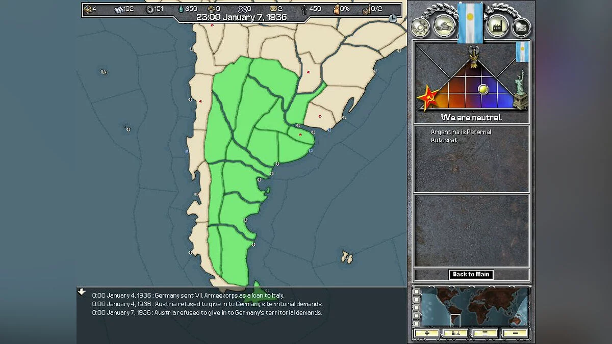 Скриншот из игры Hearts of Iron - 3