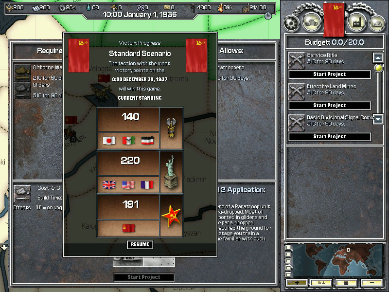 Скриншот из игры Hearts of Iron - 9