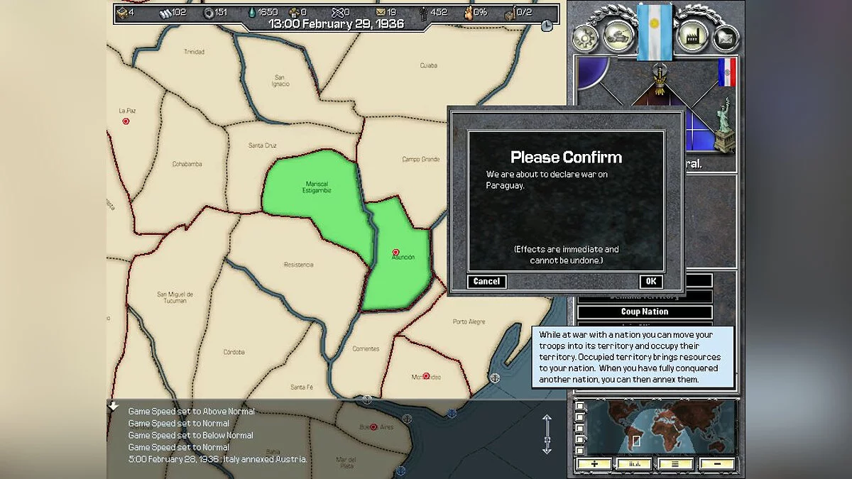 Скриншот из игры Hearts of Iron - 28