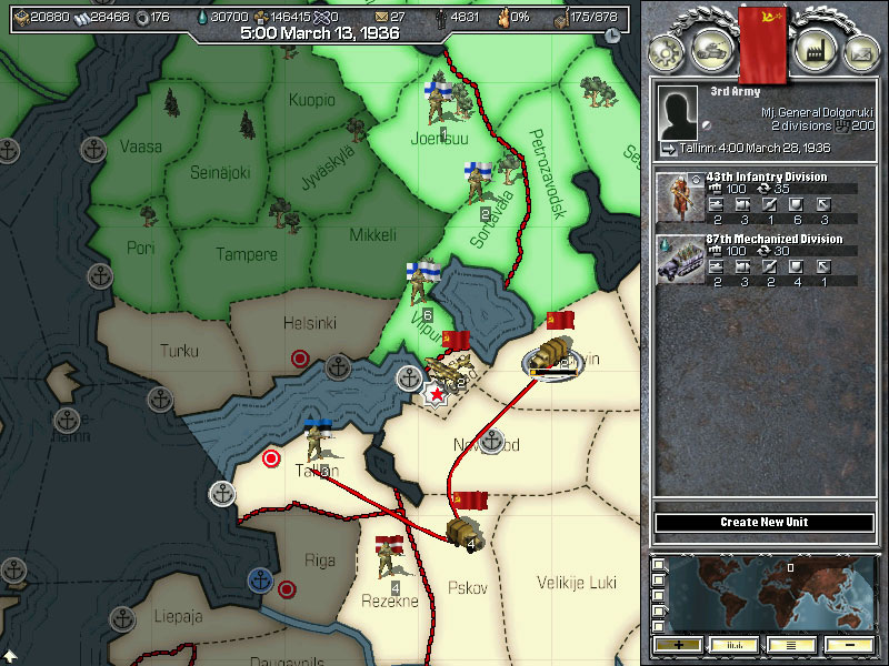 Скриншот из игры Hearts of Iron - 15