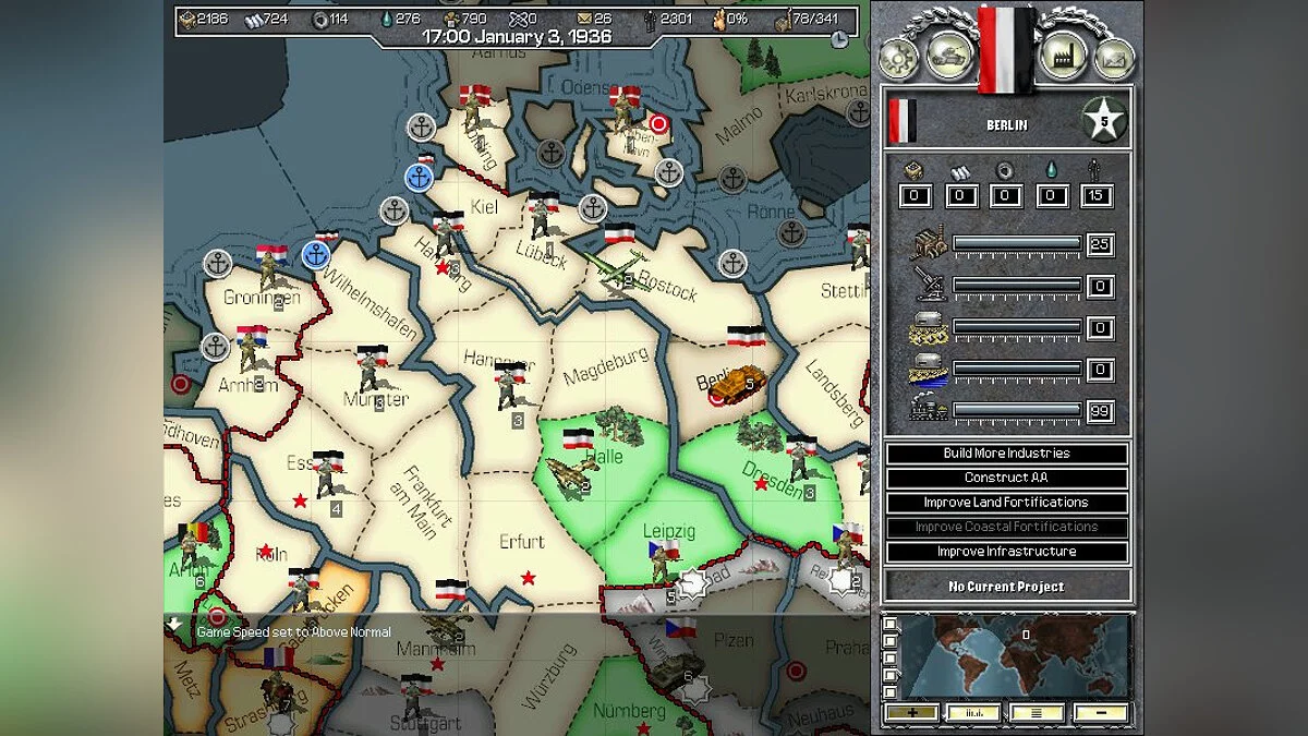 Скриншот из игры Hearts of Iron - 6