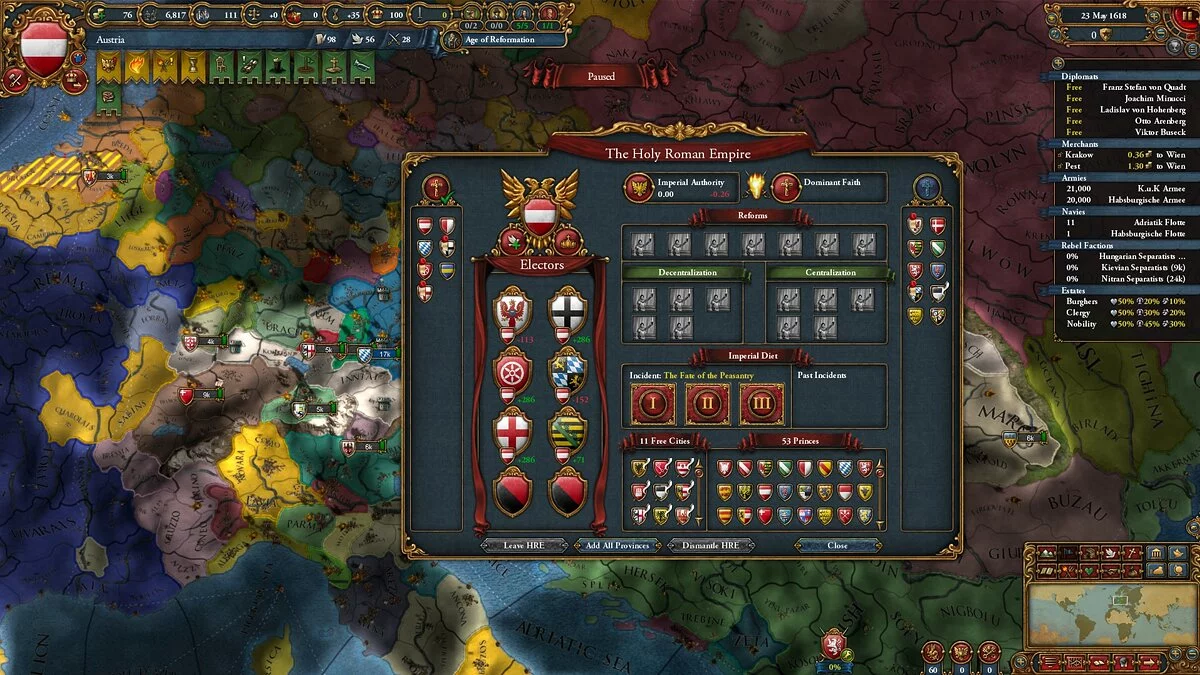 Скриншот из игры Europa Universalis 4: Emperor - 1