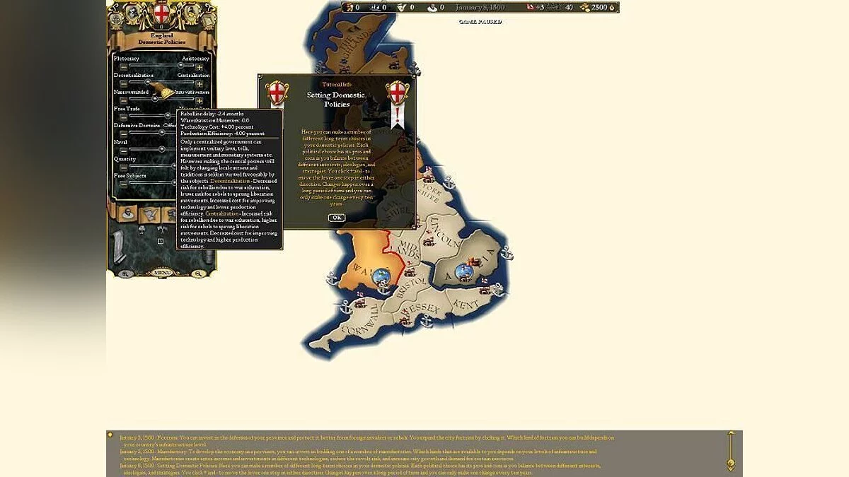 Скриншот из игры Europa Universalis 2 - 8