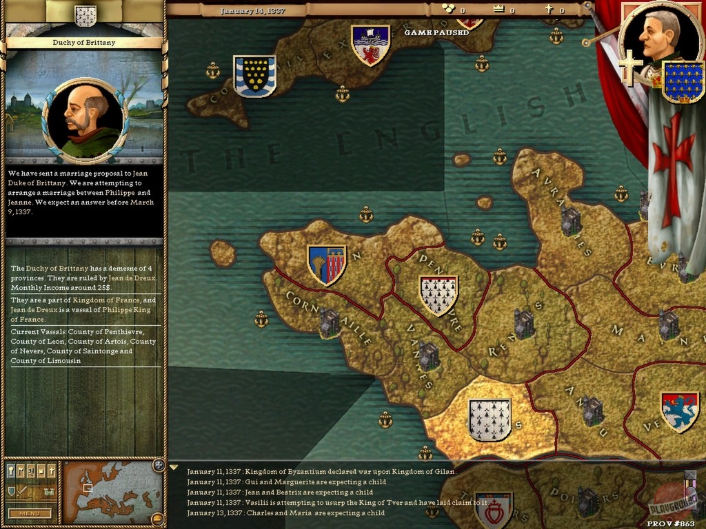 Скриншот из игры Crusader Kings - 17