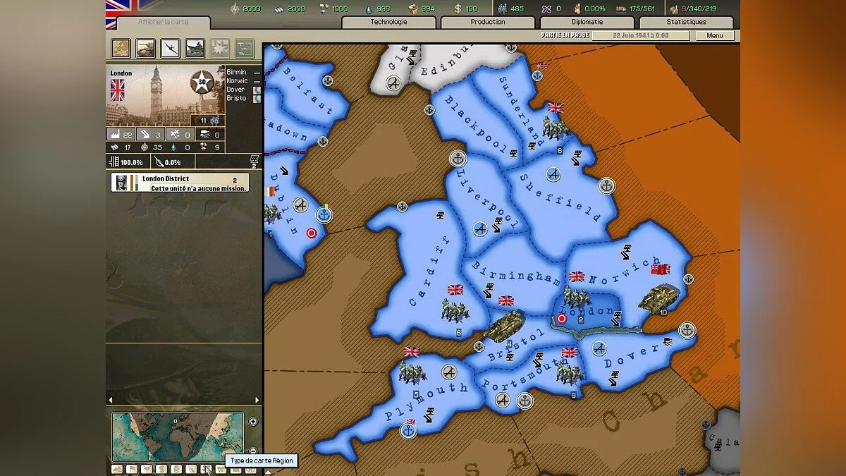 Скриншот из игры Hearts of Iron 2 - 5