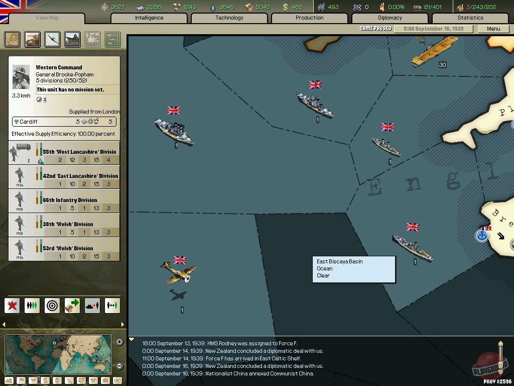 Скриншот из игры Hearts of Iron 2 - 8