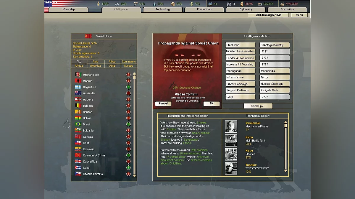 Скриншот из игры Hearts of Iron 2 - 10