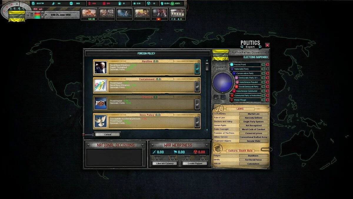 Скриншот из игры East vs. West: A Hearts of Iron Game - 14