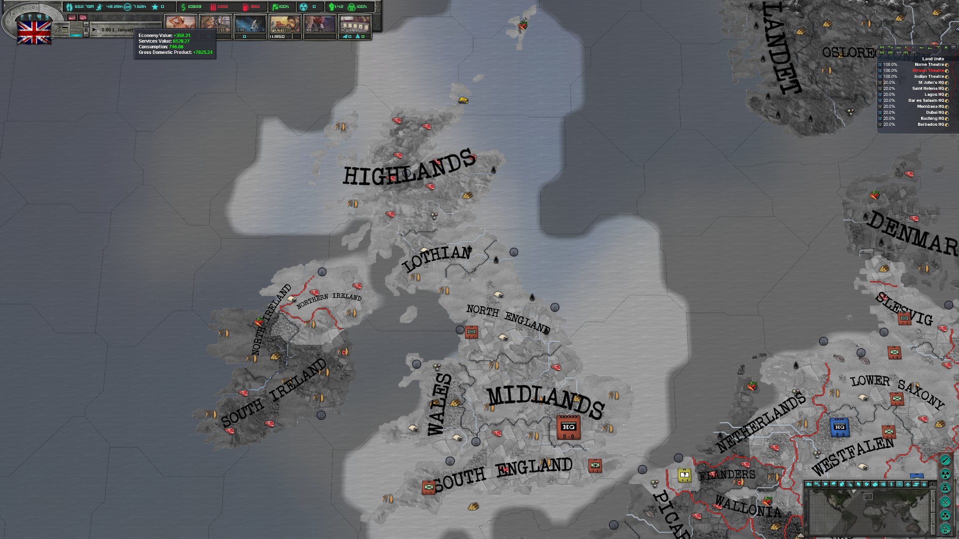 Скриншот из игры East vs. West: A Hearts of Iron Game - 29