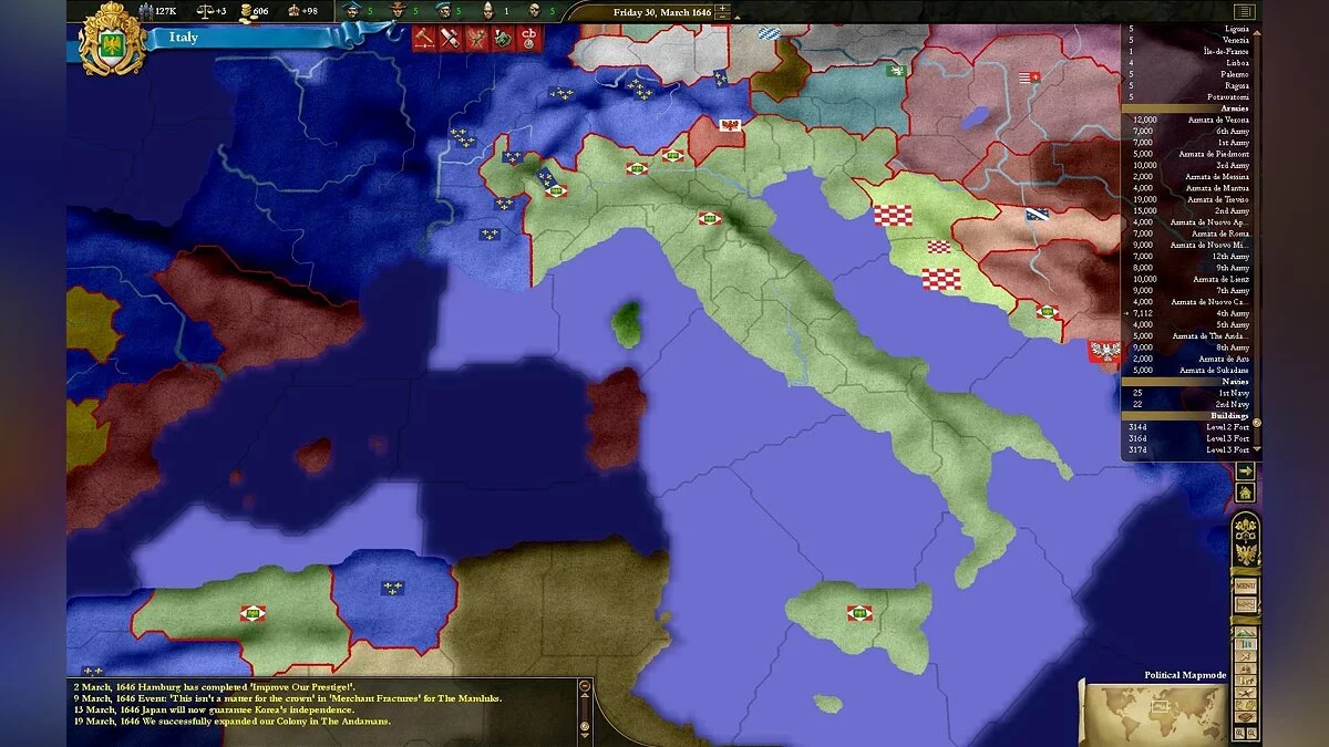 Скриншот из игры Europa Universalis 3: In Nomine - 9
