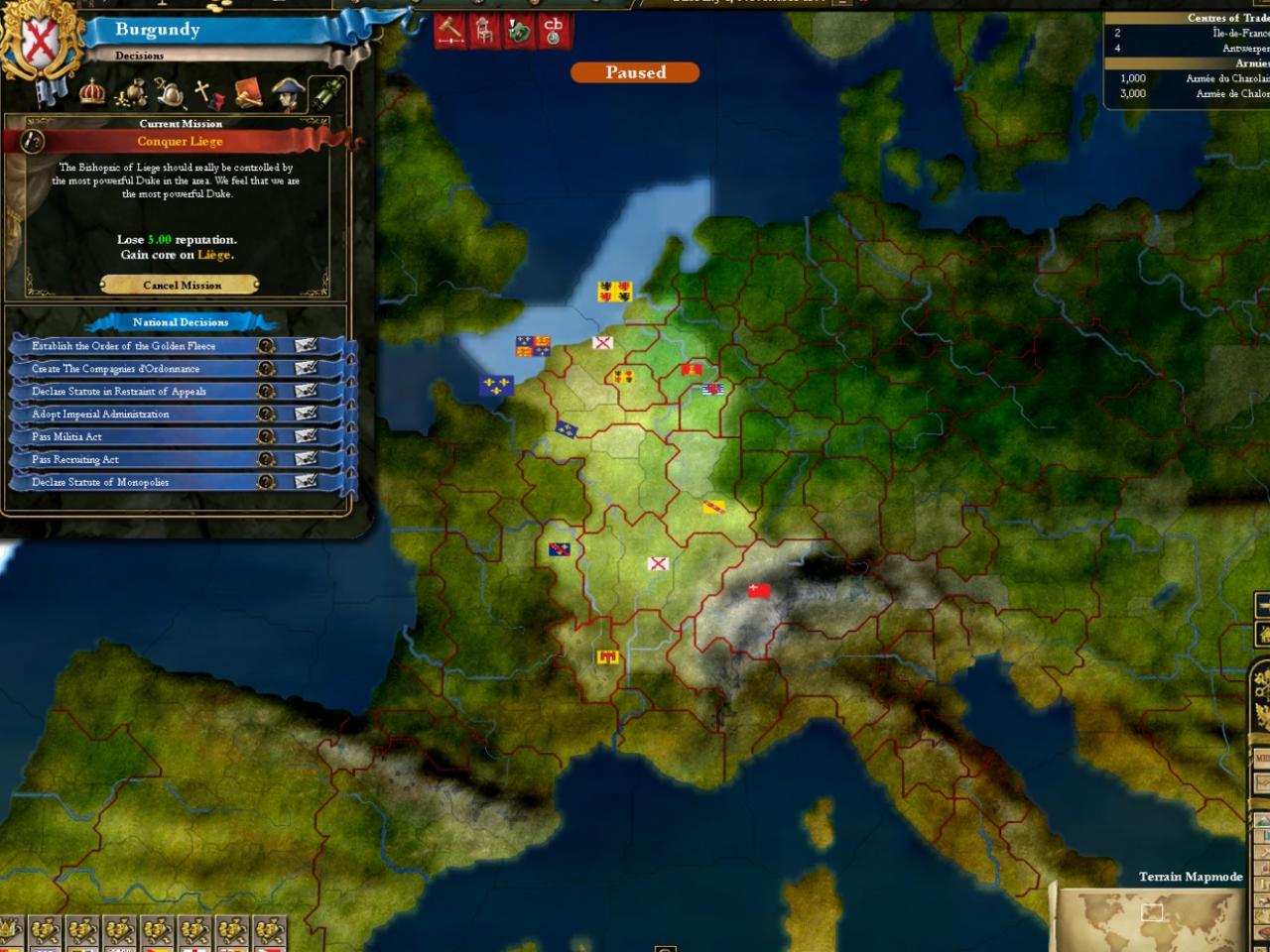 Скриншот из игры Europa Universalis 3: In Nomine - 1