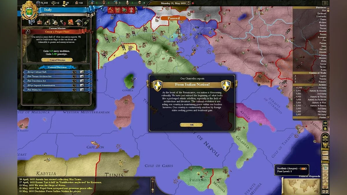 Скриншот из игры Europa Universalis 3: In Nomine - 14