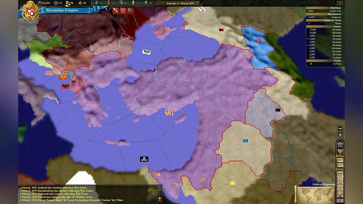 Скриншот из игры Europa Universalis 3: In Nomine - 3