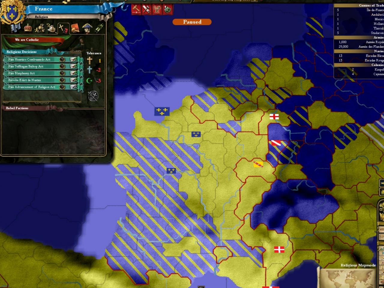 Скриншот из игры Europa Universalis 3: In Nomine - 5