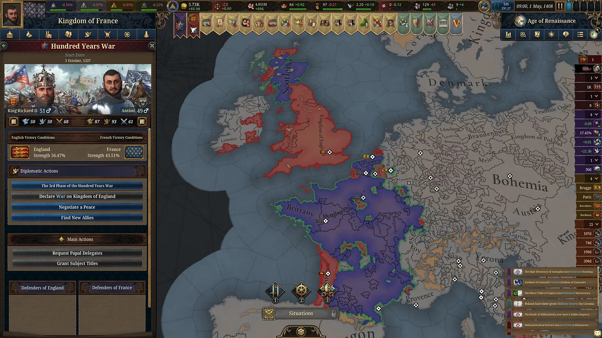 Скриншот из игры Europa Universalis 5 - 7