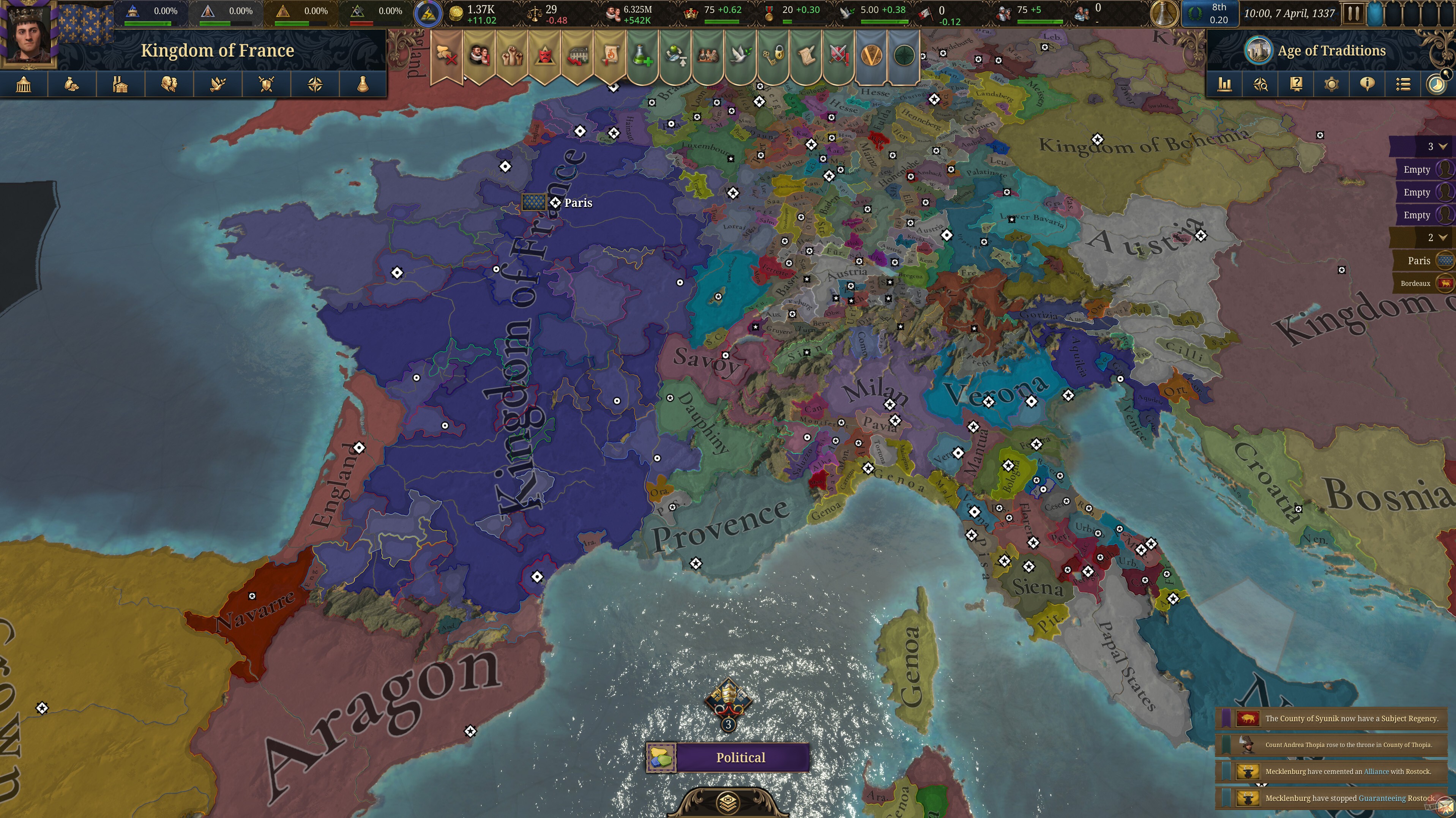 Скриншот из игры Europa Universalis 5 - 6