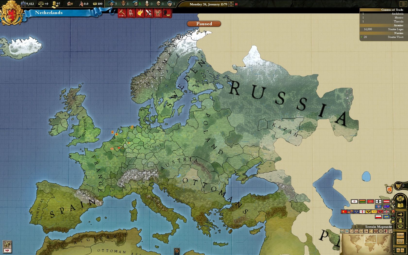 Скриншот из игры Europa Universalis III: Divine Wind - 14
