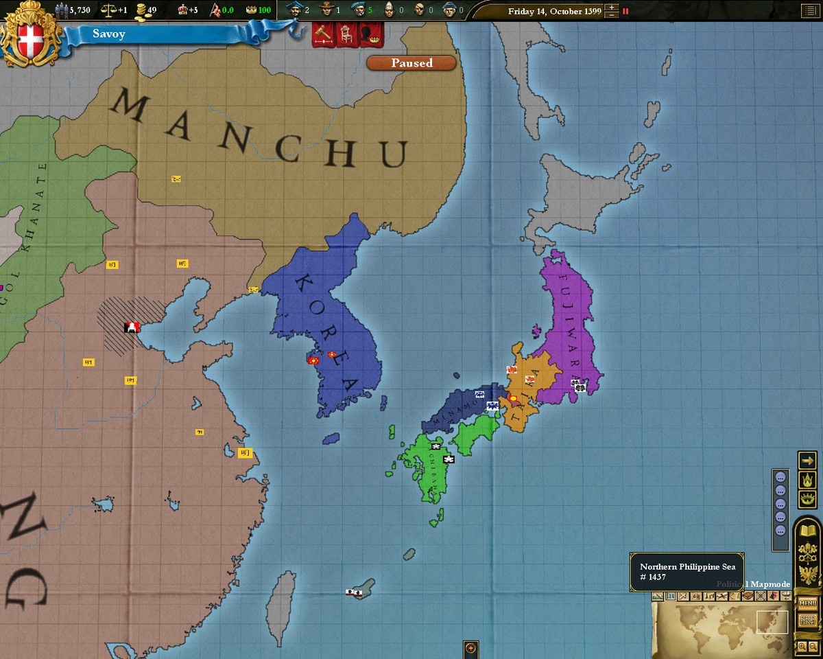 Скриншот из игры Europa Universalis III: Divine Wind - 18