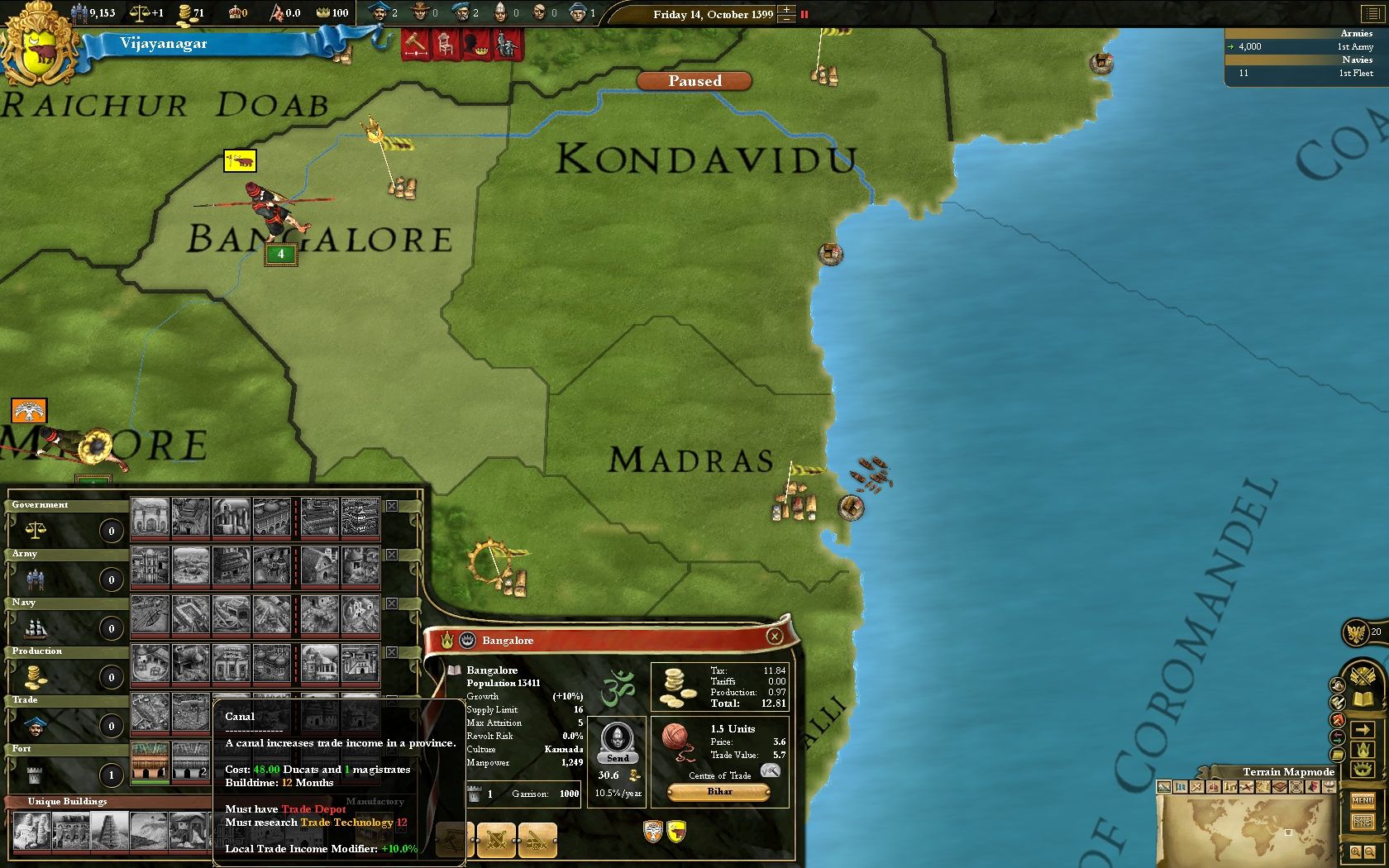 Скриншот из игры Europa Universalis III: Divine Wind - 15