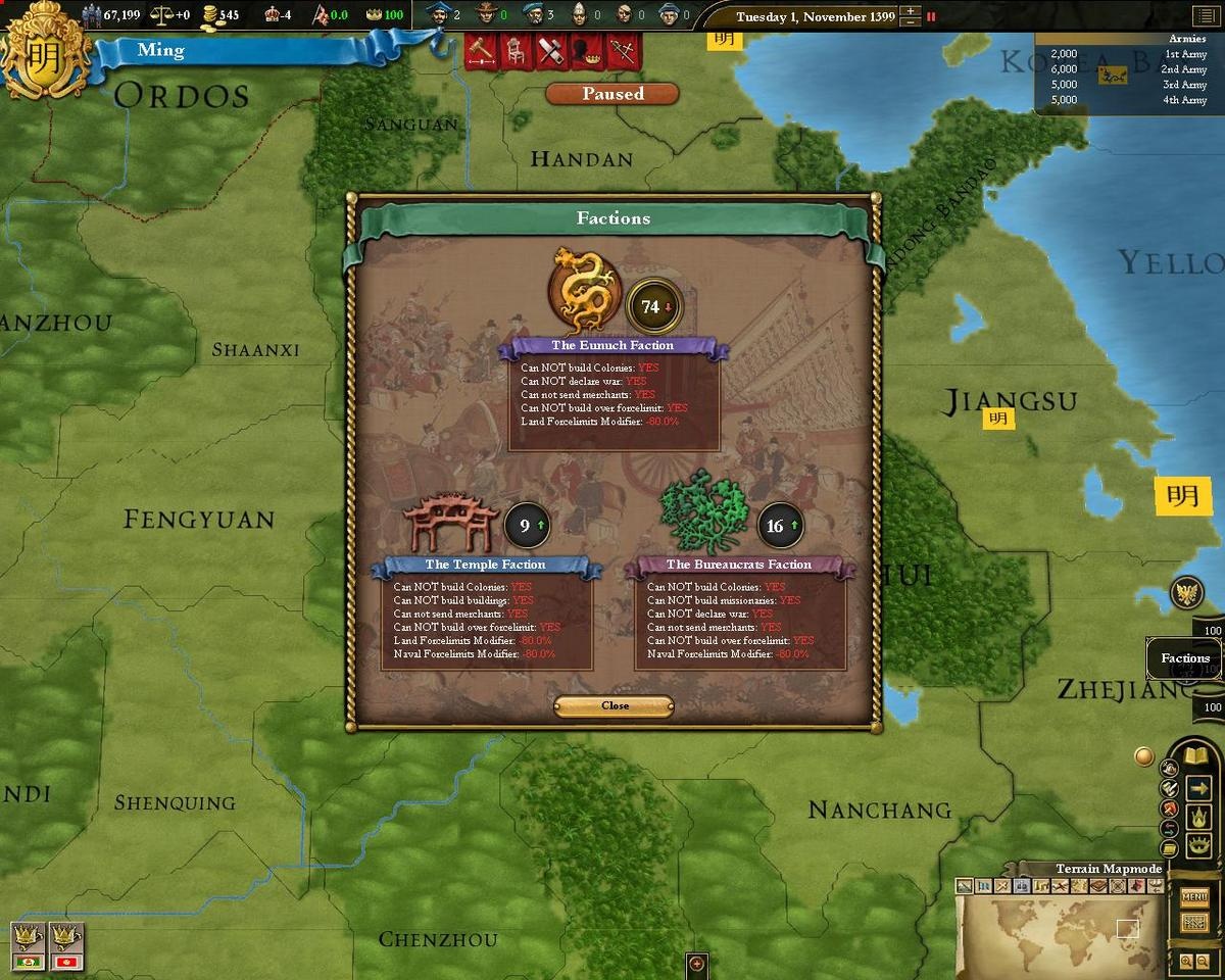 Скриншот из игры Europa Universalis III: Divine Wind - 19