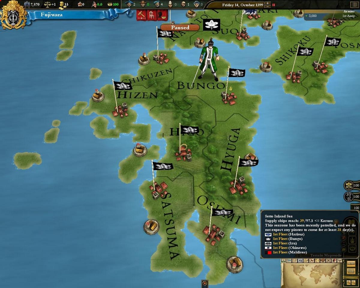 Скриншот из игры Europa Universalis III: Divine Wind - 27