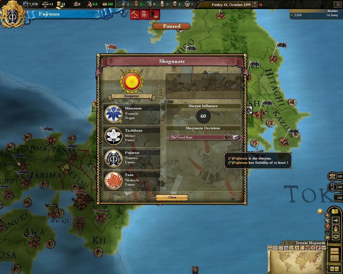 Скриншот из игры Europa Universalis III: Divine Wind - 24