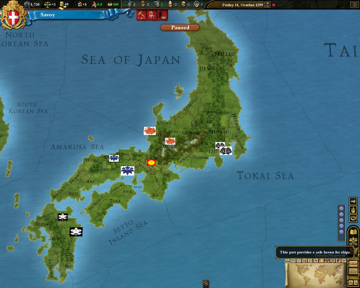 Скриншот из игры Europa Universalis III: Divine Wind - 35