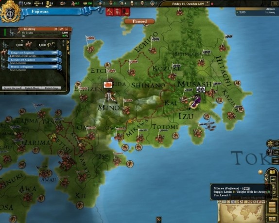 Скриншот из игры Europa Universalis III: Divine Wind - 33