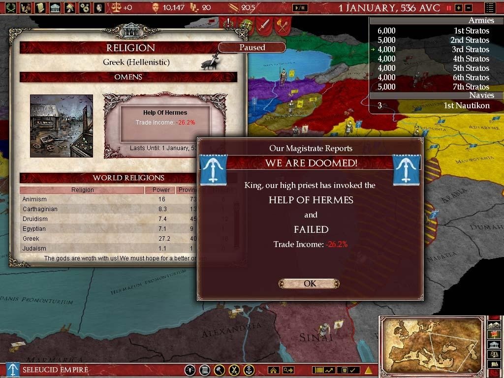 Скриншот из игры Europa Universalis: Rome Vae Victis - 2