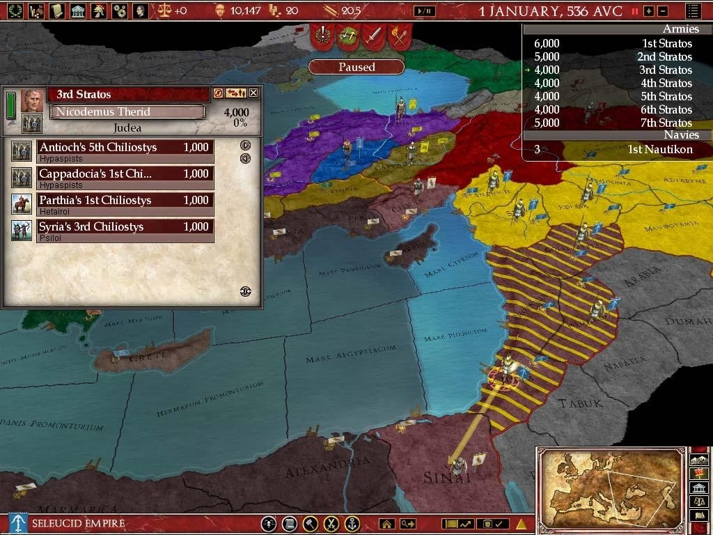 Скриншот из игры Europa Universalis: Rome Vae Victis - 9
