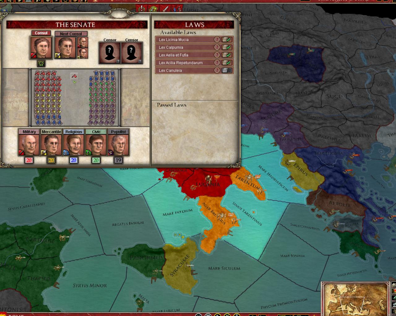 Скриншот из игры Europa Universalis: Rome Vae Victis - 5