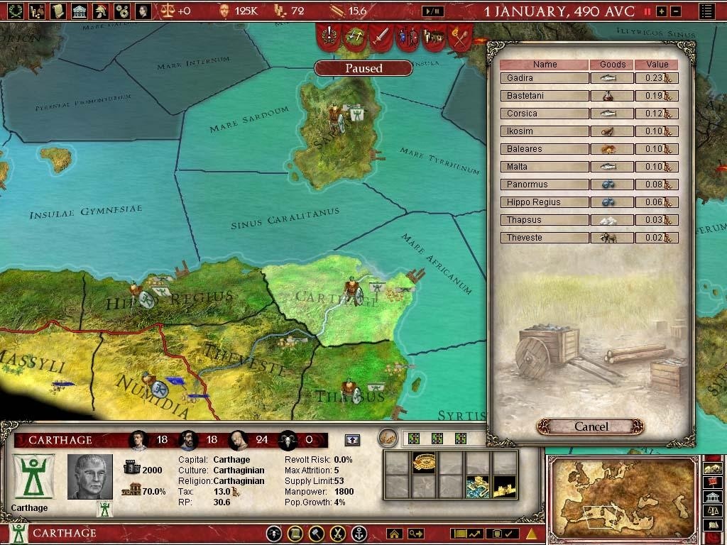 Скриншот из игры Europa Universalis: Rome Vae Victis - 3