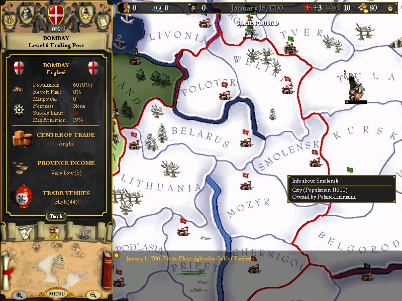 Скриншот из игры Europa Universalis - 61