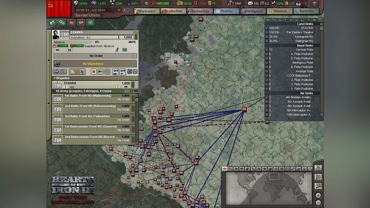 Скриншот из игры Hearts of Iron 3: For the Motherland - 11