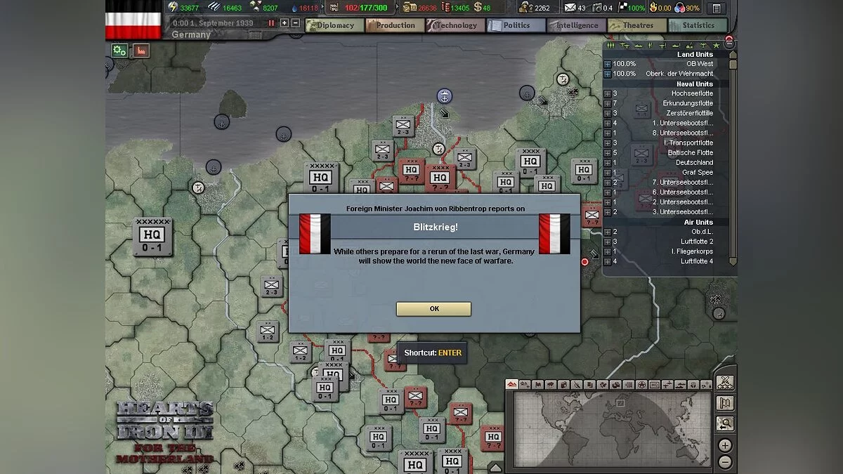 Скриншот из игры Hearts of Iron 3: For the Motherland - 17